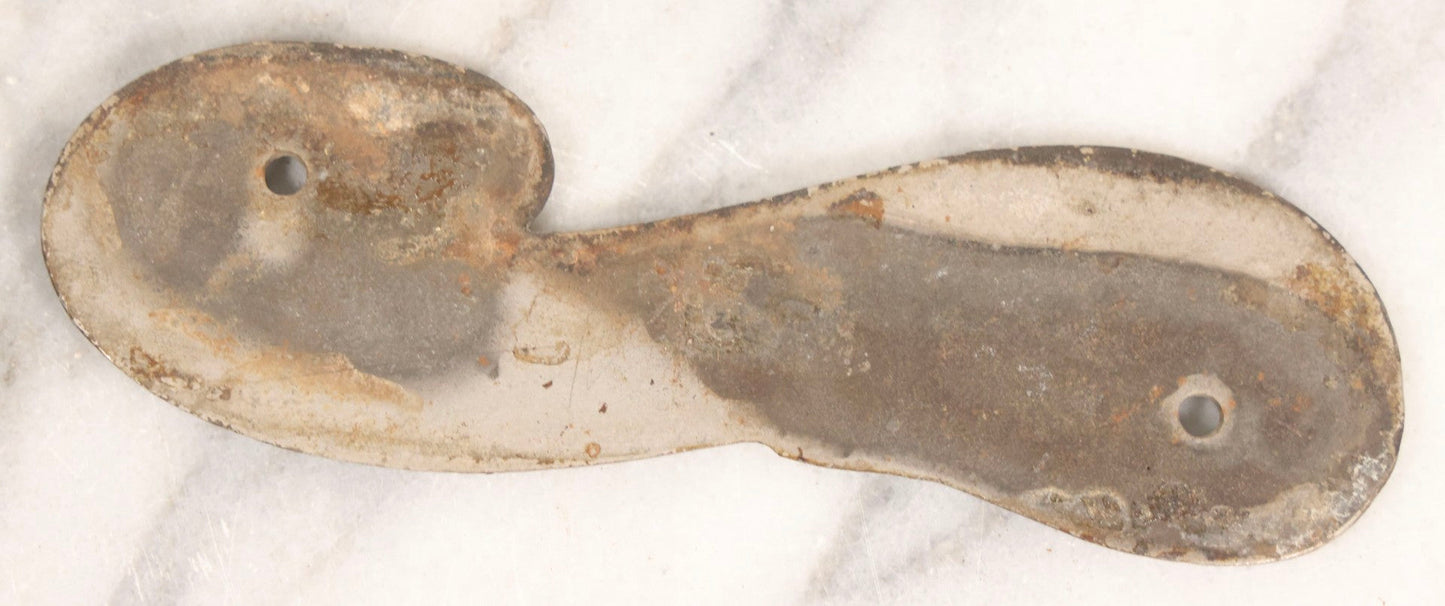 Lot 045 - Grouping Of Ten Vintage Cast Metal Air Register Badges With Scroll Design — Five “Cool Air” And Five “Warm Air”