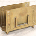Lot 046 - Antique Brass Arts And Crafts Style Desk Stand Letter Holder With Calendar Slot, Manufactured By Bradley & Hubbard Mfg. Co.
