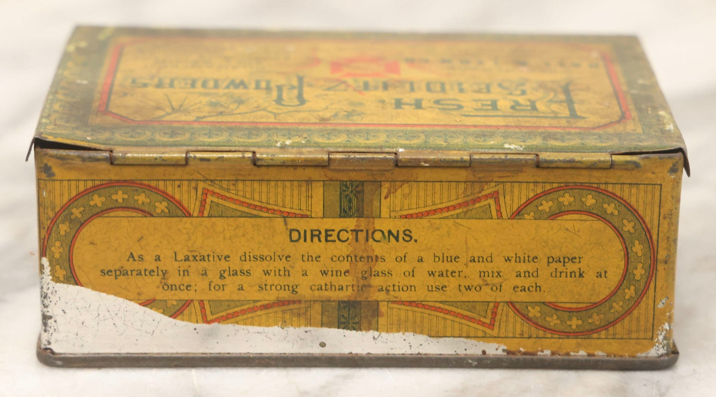 Lot 073 - Grouping Of Three Vintage And Antique Medical Tins — Boy Scouts Of America First Aid Kit, Seidlitz Powders, And Dustfoe No. 66 Respirator