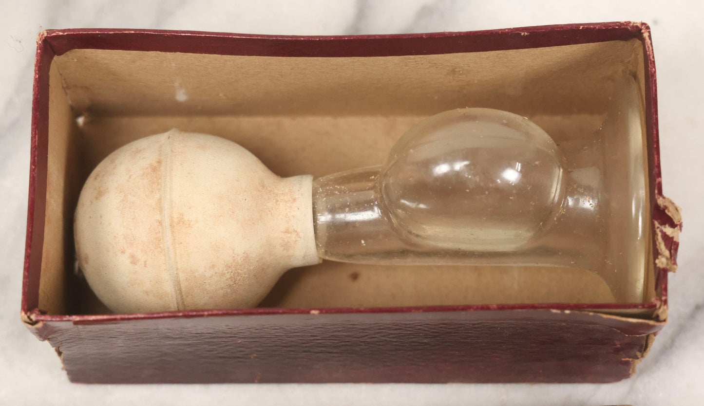 Lot 074 - Pair Of Antique Glass And Rubber Breast Pumps In Original Boxes — Barclay No. 20 By Whitall Tatum Co., New York, And Harva Trademark