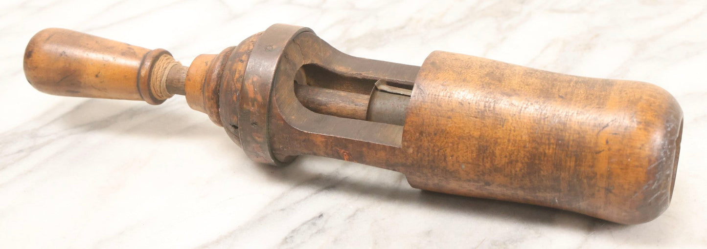 Lot 084 - Antique Wooden Cork Driver "John Sommer's Best Star" For Bottling, Patented August 25, 1895, Newark, New Jersey, 12" L