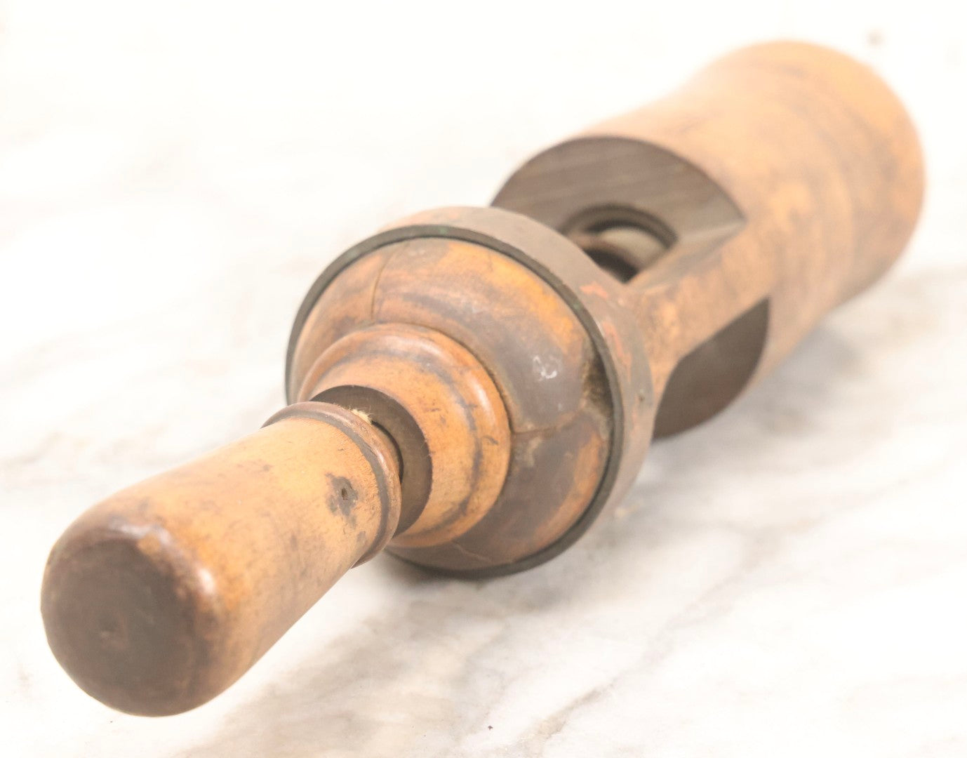 Lot 084 - Antique Wooden Cork Driver "John Sommer's Best Star" For Bottling, Patented August 25, 1895, Newark, New Jersey, 12" L