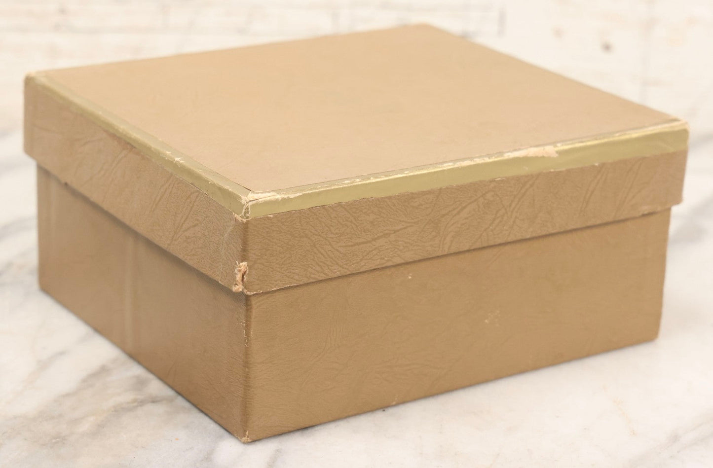 Lot 085 - Vintage Beige Gucci Product Box With Metallic Gold Lettering And Original Gucci Tissue Paper, New York