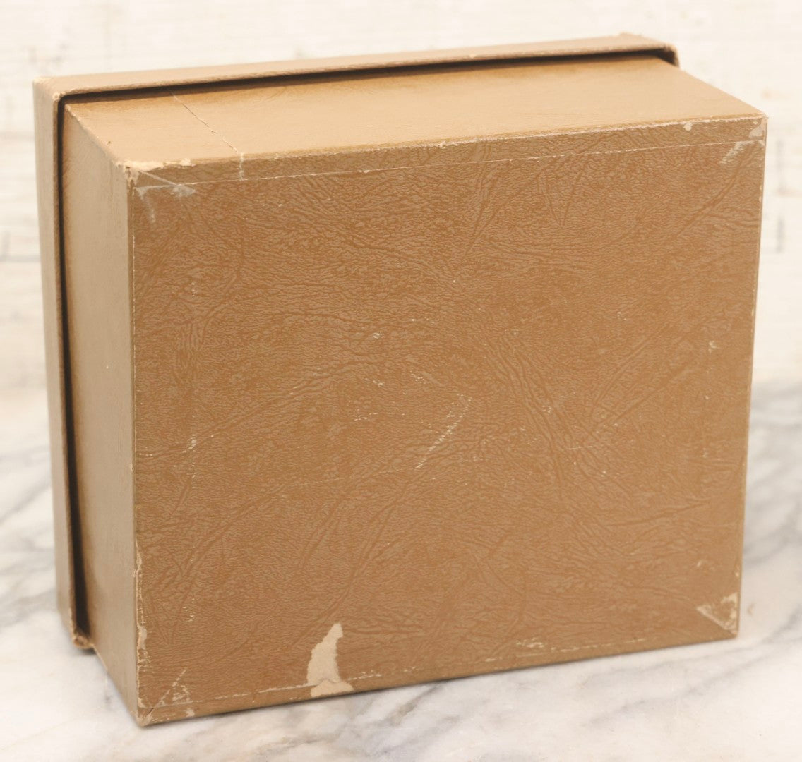 Lot 085 - Vintage Beige Gucci Product Box With Metallic Gold Lettering And Original Gucci Tissue Paper, New York