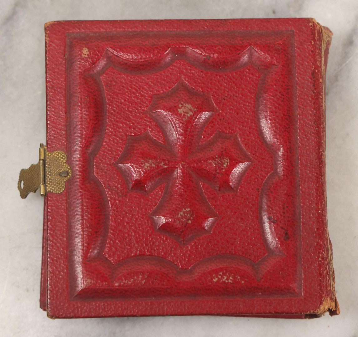 Lot 096 - Antique Gem Tintype Photo Album With 74 Gem-Sized Tintype Photographs, "Cambridge Album" Produced By Remick & Rice, 1867