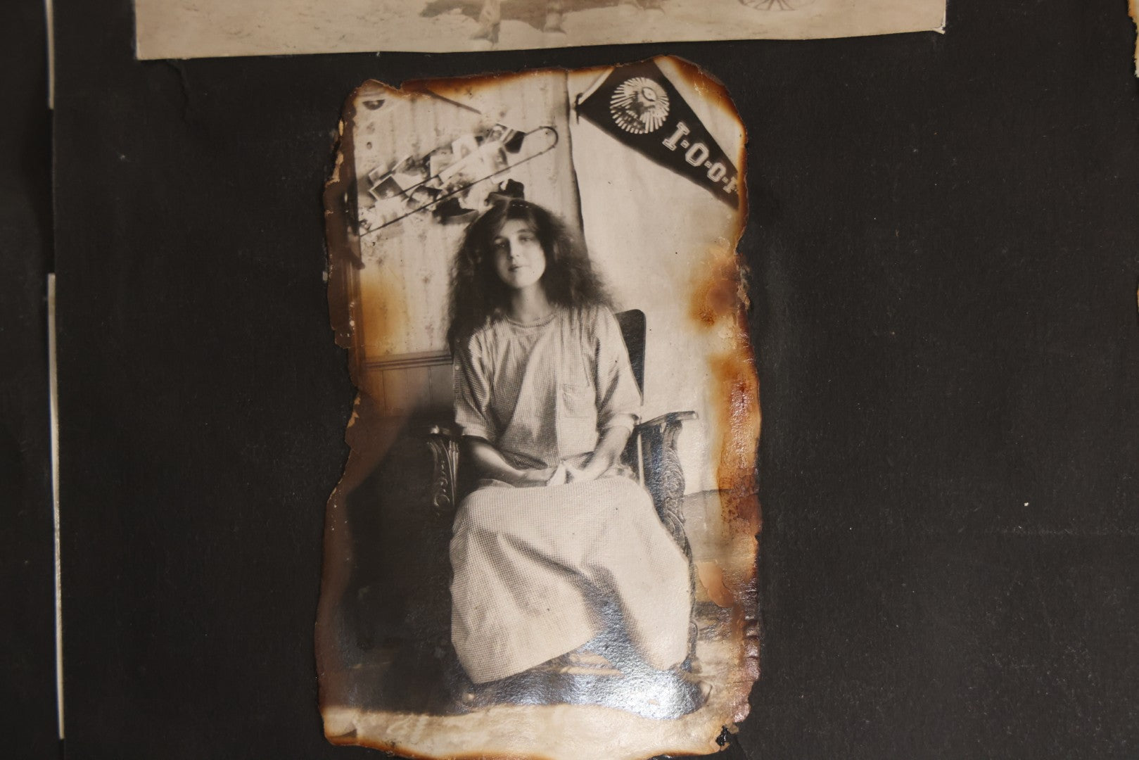 Lot 097 - Antique Snapshot Photograph Album With 225+ Photos Of Rural Life In Kansas, Including Adventuring Teenage Girls, Croft Schoolchildren, Wwi Soldiers, And Burning Of Croft Depot, Circa 1910–1920