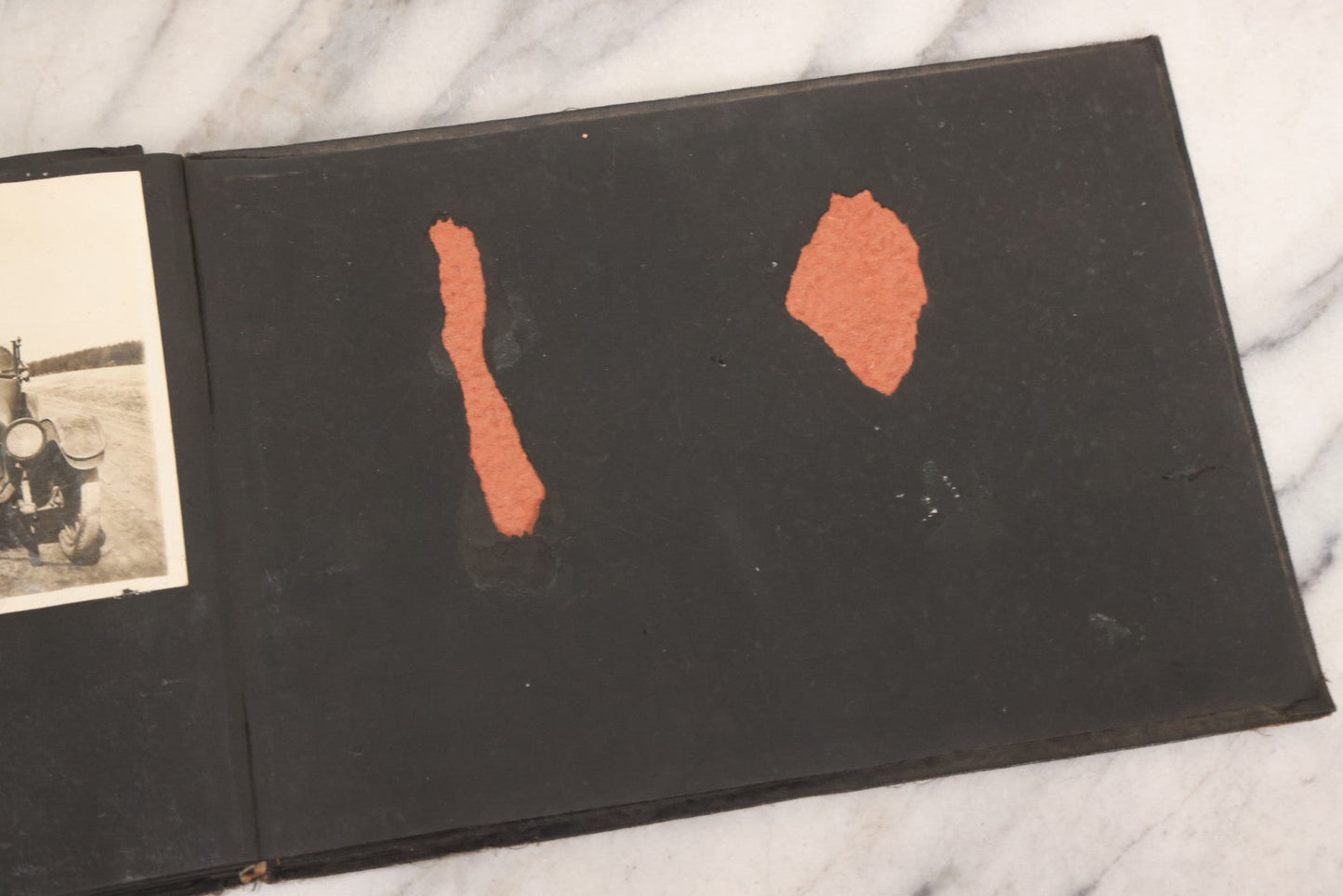 Lot 097 - Antique Snapshot Photograph Album With 225+ Photos Of Rural Life In Kansas, Including Adventuring Teenage Girls, Croft Schoolchildren, Wwi Soldiers, And Burning Of Croft Depot, Circa 1910–1920