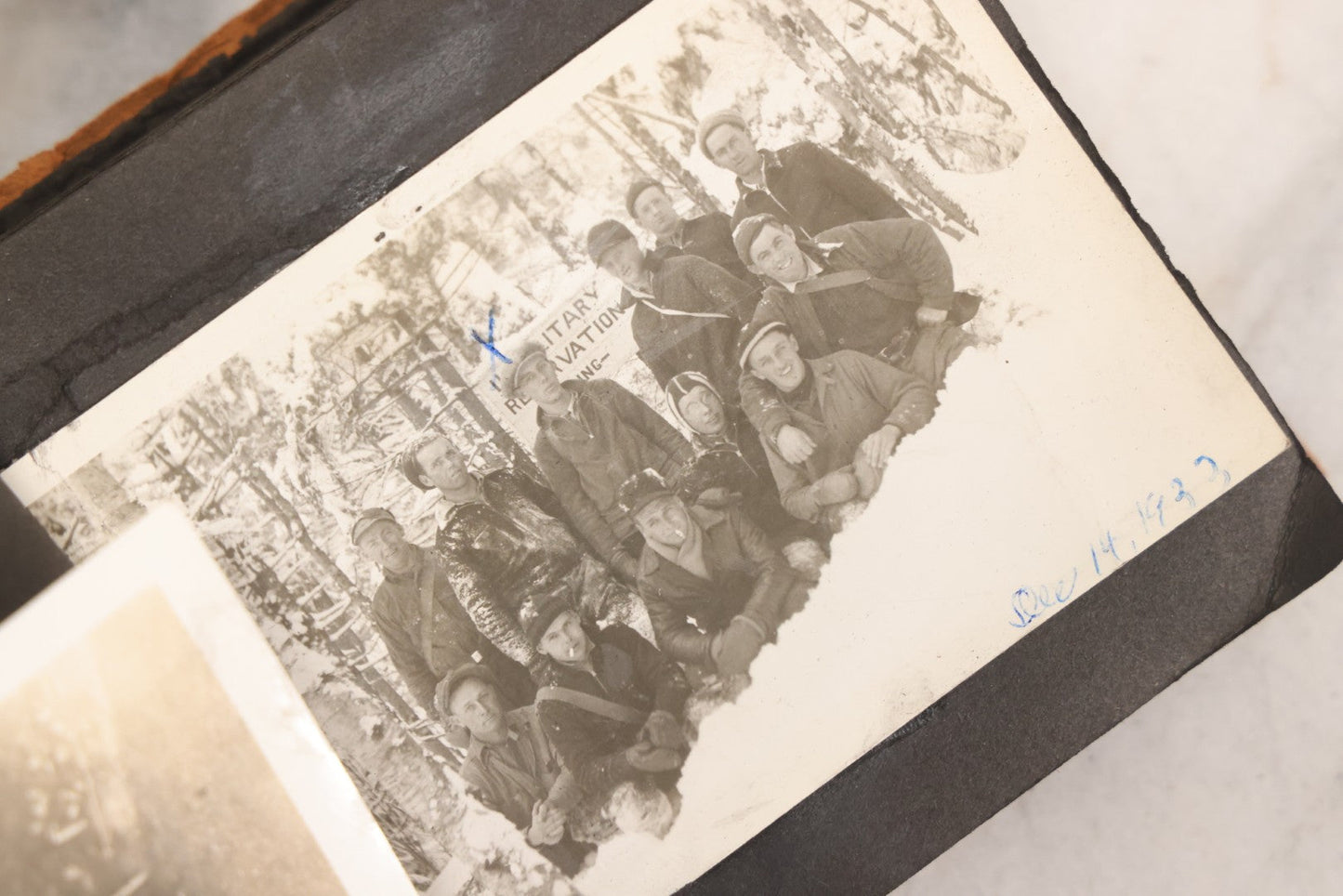 Lot 098 - Antique Snapshot Photograph Album With Leather Souvenir Cover From St. Petersburg, Florida, Containing 75+ Family Photos From New Hampshire And Vermont, Including World War One Soldier, Circa 1920s–1930s