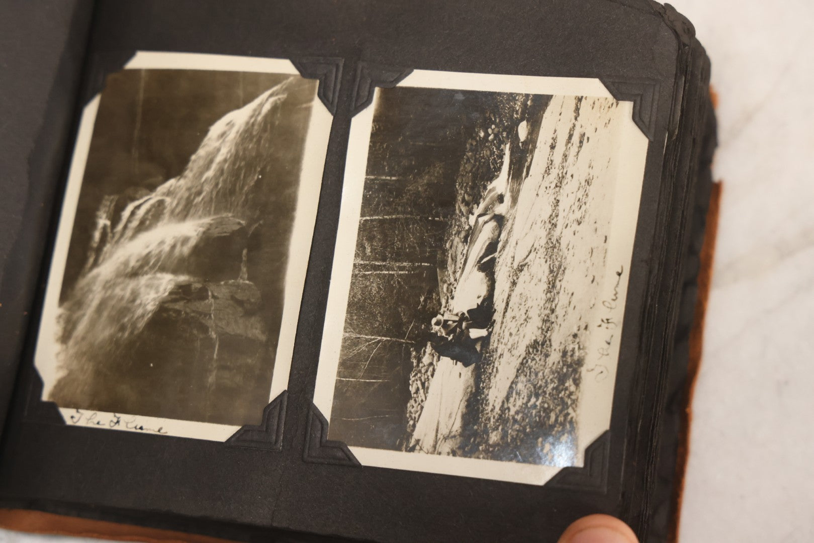 Lot 098 - Antique Snapshot Photograph Album With Leather Souvenir Cover From St. Petersburg, Florida, Containing 75+ Family Photos From New Hampshire And Vermont, Including World War One Soldier, Circa 1920s–1930s