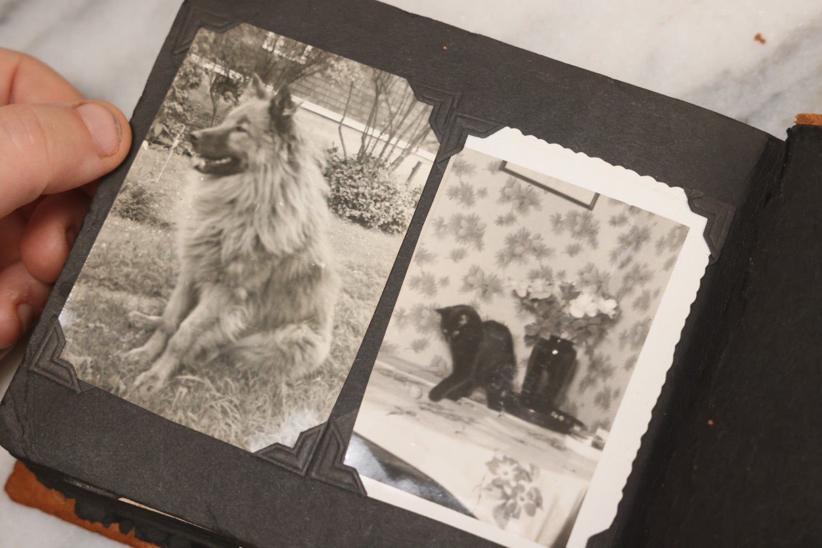 Lot 098 - Antique Snapshot Photograph Album With Leather Souvenir Cover From St. Petersburg, Florida, Containing 75+ Family Photos From New Hampshire And Vermont, Including World War One Soldier, Circa 1920s–1930s