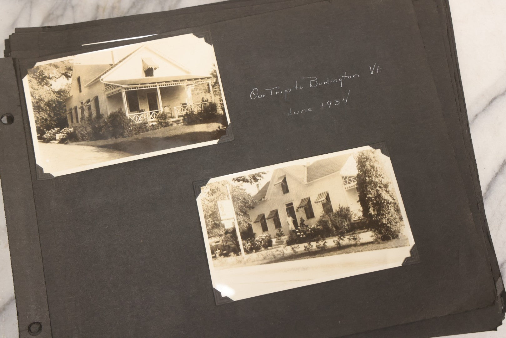 Lot 099 - Vintage Snapshot Photograph Album With 225+ Photos Of Travel And Family Life In New England And Beyond, 1925–1945