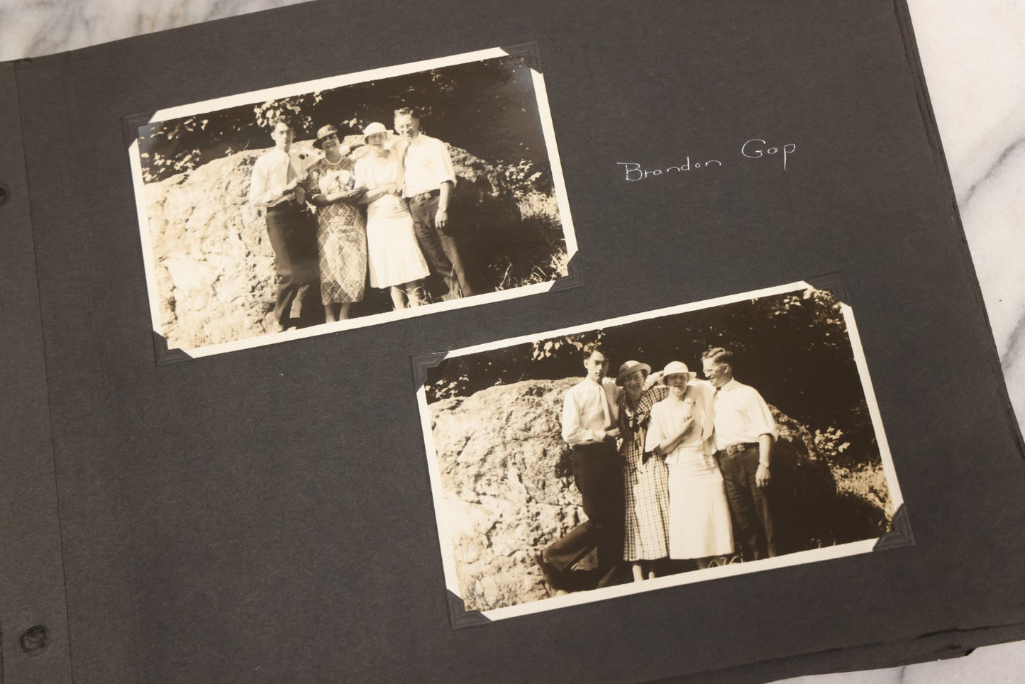 Lot 099 - Vintage Snapshot Photograph Album With 225+ Photos Of Travel And Family Life In New England And Beyond, 1925–1945