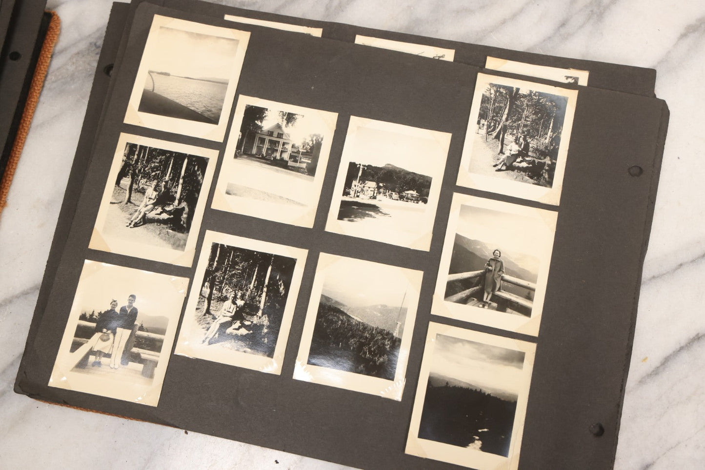 Lot 099 - Vintage Snapshot Photograph Album With 225+ Photos Of Travel And Family Life In New England And Beyond, 1925–1945