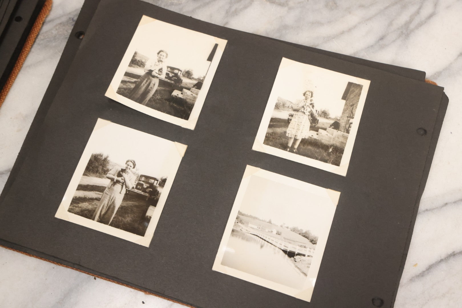 Lot 099 - Vintage Snapshot Photograph Album With 225+ Photos Of Travel And Family Life In New England And Beyond, 1925–1945