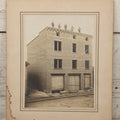 Lot 108 - Antique Boarded Occupational Photograph Of Brick Workers Atop Brainard Building, 65 High Street, Enfield, Connecticut, Under Construction, Circa 1909