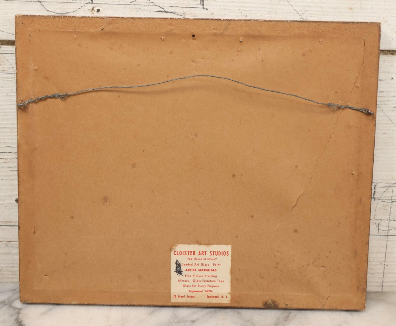 Lot 112 - Antique Hand-Colored Photograph By Ohdaira, Chuzenji, Japan, Landscape With Figure In Fog With Umbrella, 11-5/8" x 9-1/2"