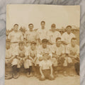 Lot 115 - Vintage Unmounted Glossy Photograph Of V.F.W. Baseball Team With Early Automobiles In Background