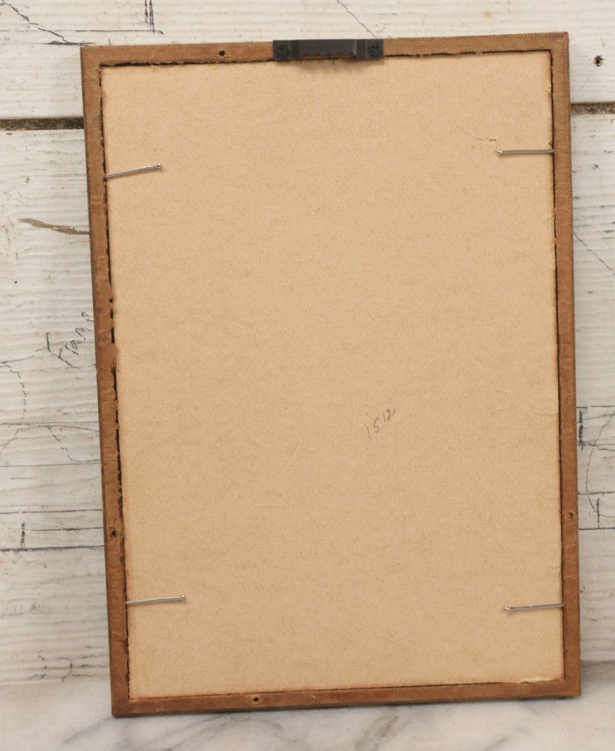 Lot 116 - Vintage Glossy Photograph Of Two Cowboys Riding Through Prairie Under Cloudy Sky, Framed, 6-7/8" x 9-5/8"