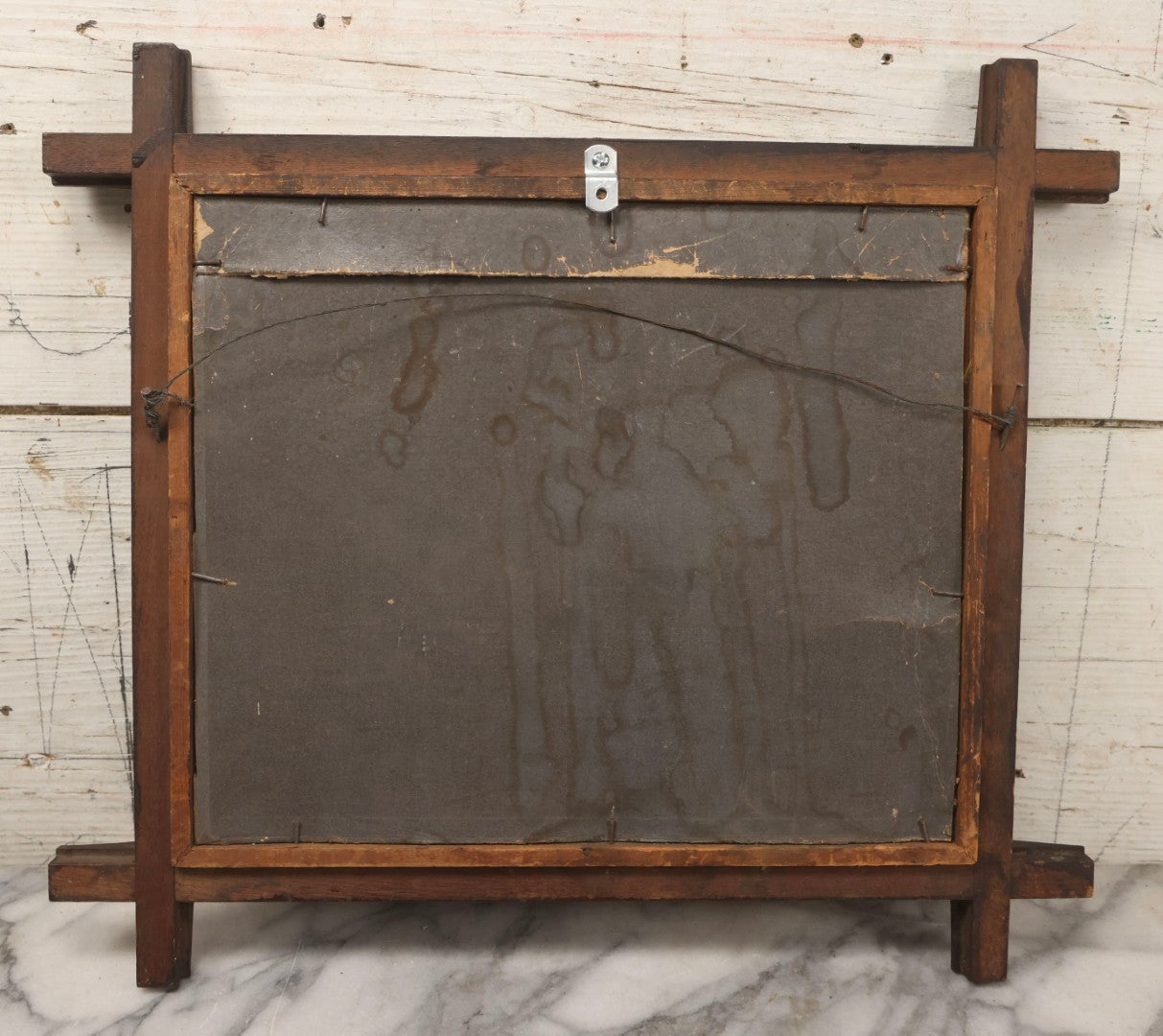 Lot 123 - Antique Chromolithograph "Which Do You Like?" Depicting Little Girl With Puppies And Kitten, Supplement To Boston Sunday Globe, In Faux Branch Double Frame, 16-3/4" x 14-3/4"