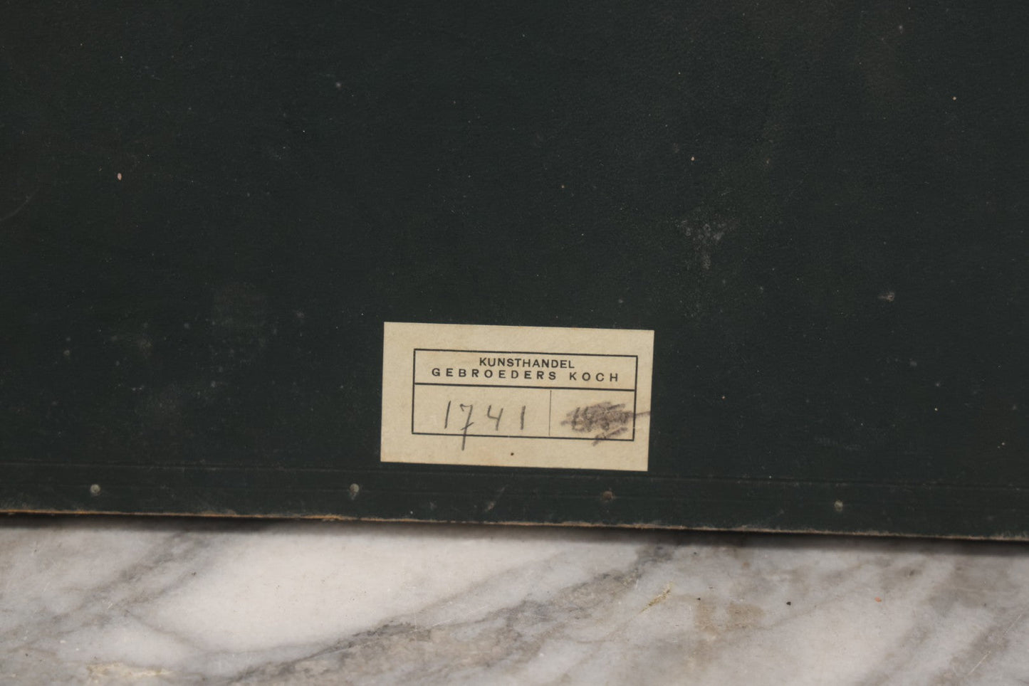 Lot 126 - Antique German Etching Of Castle With Turrets And Clock, Signed Jon Morfeaud, Kunsthandel Gebroeders Koch Label, In Frame, 13" x 15-1/8"