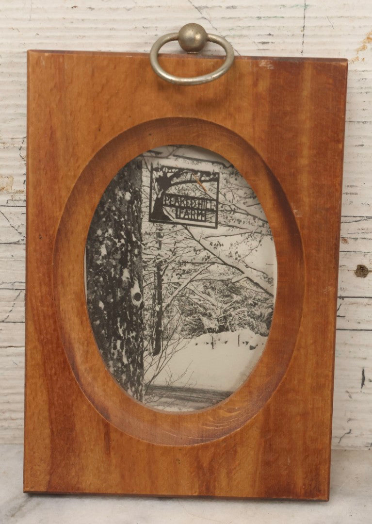 Lot 131 - Grouping Of Three Vintage Framed Artworks: 1937 Portrait Photograph Framed By Foster Bros., Boston; Photograph Of Peaked Hill Farm Entrance; And Reproduction Print Of Van Gogh's "Church At Auvers"