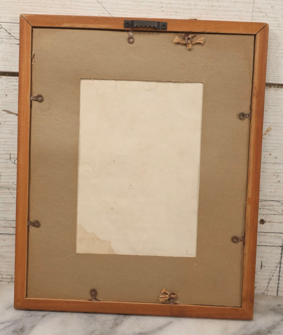 Lot 132 - Antique 1915 San Francisco Police Reward Poster For Missing Boy James George, In Frame, 9" x 11"