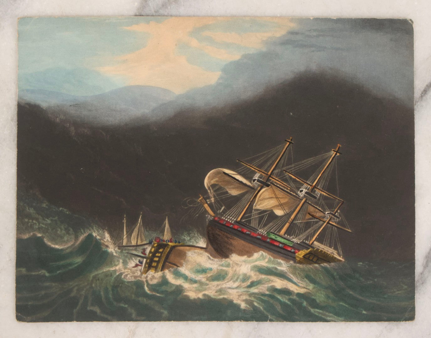 Lot 135 - Grouping Of 17 Antique Hand Colored Engravings And Lithographs With Full Color Scenes Including Figures, Still Lifes, And Genre Subjects