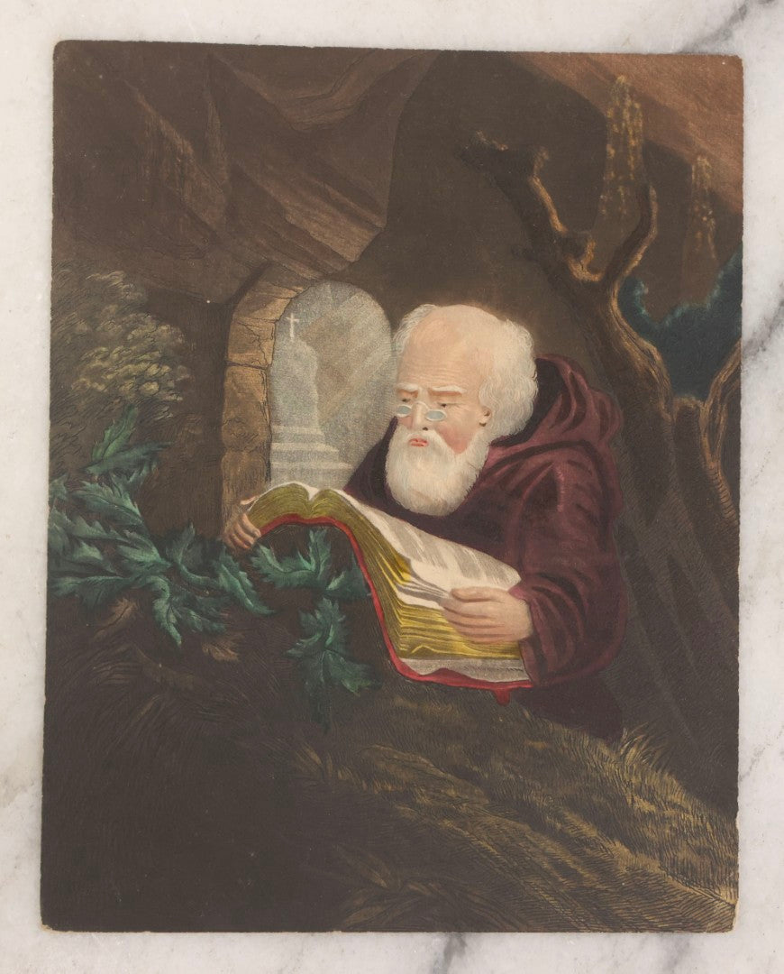 Lot 135 - Grouping Of 17 Antique Hand Colored Engravings And Lithographs With Full Color Scenes Including Figures, Still Lifes, And Genre Subjects