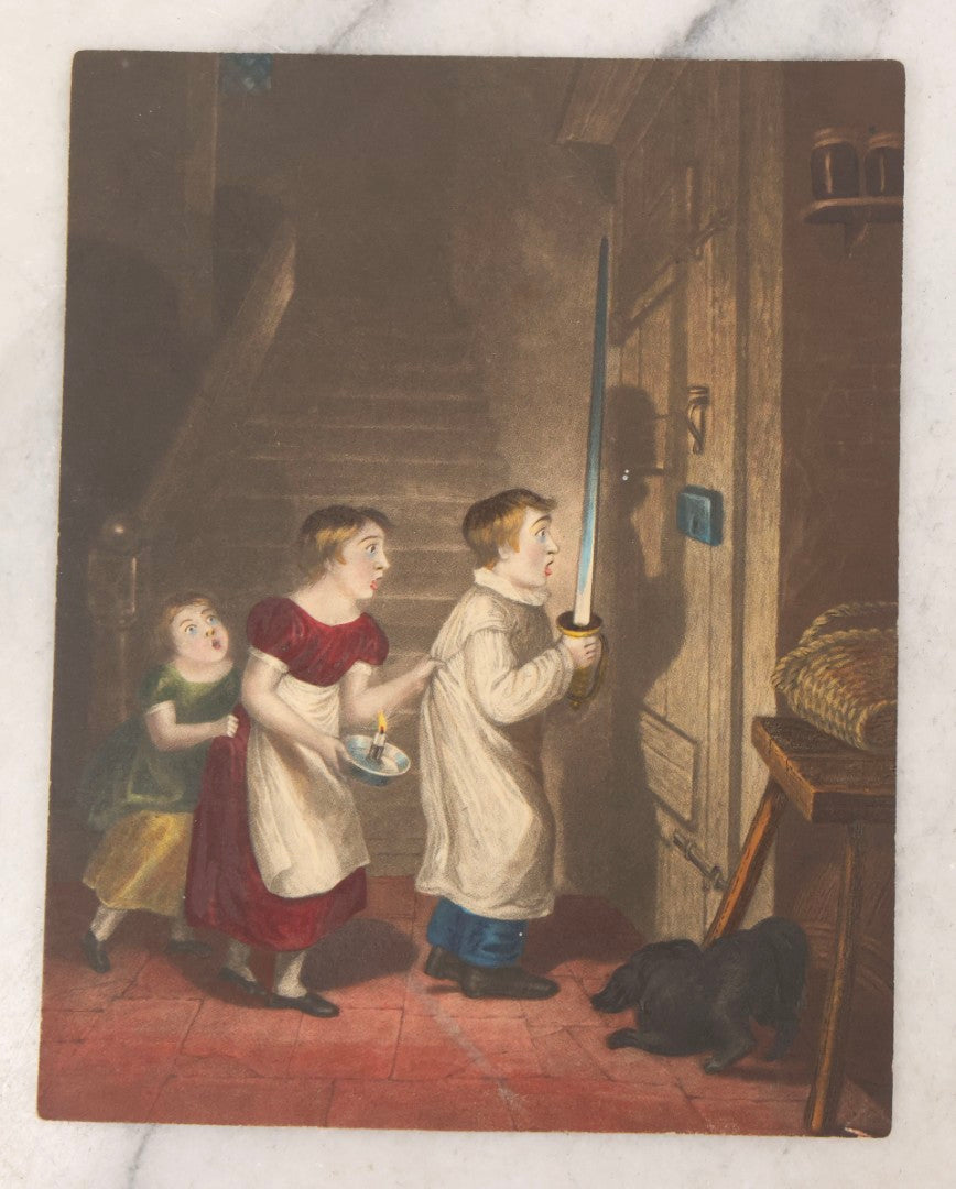 Lot 135 - Grouping Of 17 Antique Hand Colored Engravings And Lithographs With Full Color Scenes Including Figures, Still Lifes, And Genre Subjects