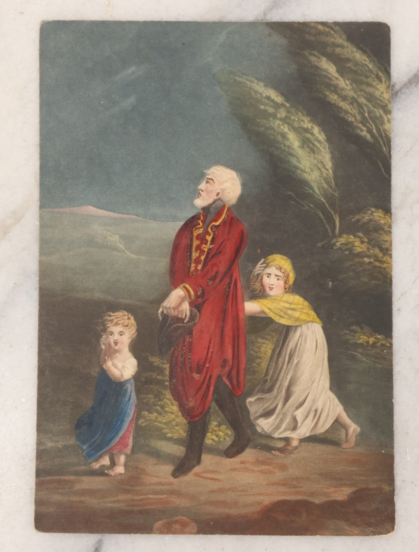 Lot 135 - Grouping Of 17 Antique Hand Colored Engravings And Lithographs With Full Color Scenes Including Figures, Still Lifes, And Genre Subjects