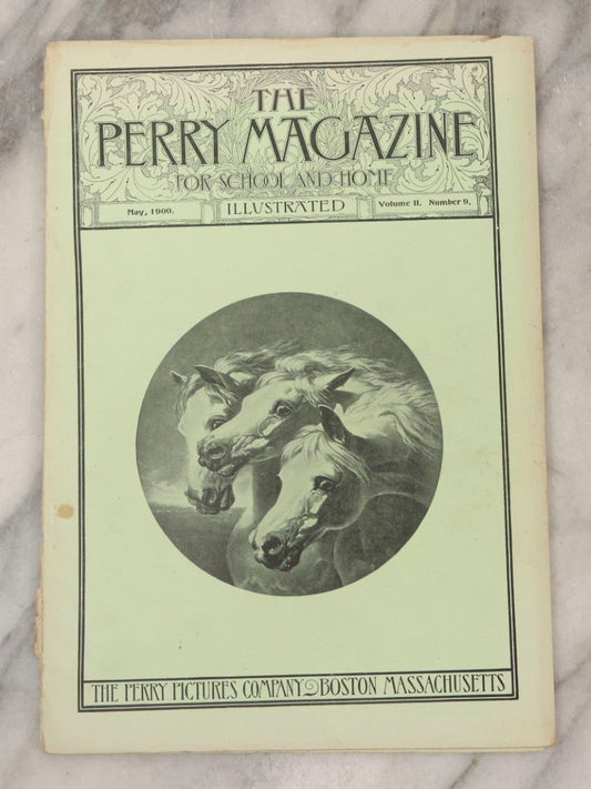 Lot 137 - Antique Issue Of "The Perry Magazine For School And Home," May 1900, Volume II, Number 9, Featuring J. F. Herring's "Pharaoh's Horses" Illustration On Cover
