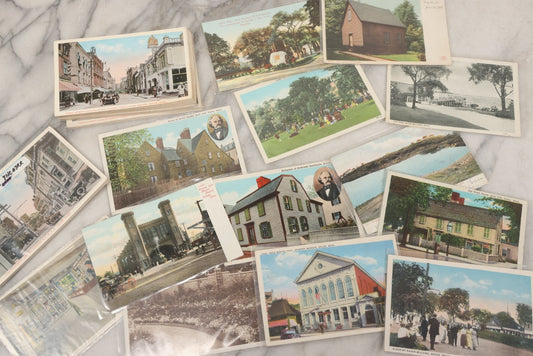 Lot 144 - Grouping Of 40+ Antique And Vintage Salem, Massachusetts Postcards Including 13 Individual Views Featuring House Of The Seven Gables And Old Witch House, And Many Duplicates Showing Salem And Empire Theaters On Essex Street