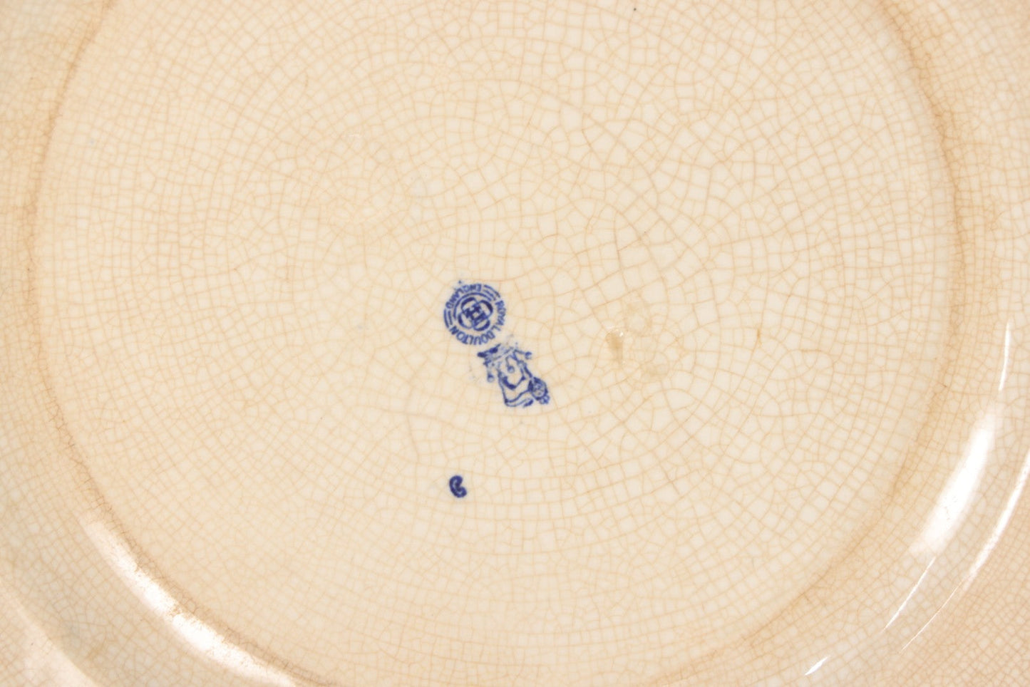 Lot 153 - Pair Of Antique Royal Doulton Decorative Plates With Life Publishing Co. Scenes By Charles Dana Gibson, 1900–1901, Including "They Go Fishing" And "She Goes To The Fancy Dress Ball As 'Juliet'," 10-1/2" Diameter Each