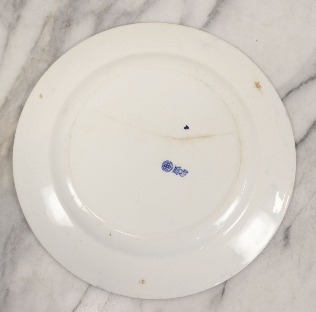 Lot 153 - Pair Of Antique Royal Doulton Decorative Plates With Life Publishing Co. Scenes By Charles Dana Gibson, 1900–1901, Including "They Go Fishing" And "She Goes To The Fancy Dress Ball As 'Juliet'," 10-1/2" Diameter Each