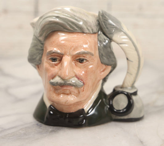 Lot 158 - Vintage Royal Doulton Character Jug "Mark Twain," D6694, Made In England, 1979, 4" H