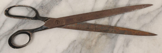 Lot 160 - Vintage Wiss Straight Industrial Scissors With Black Handle, 14" L