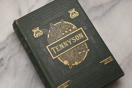 Lot 208 - "The Complete Works Of Alfred Tennyson" Antique Illustrated Poetry Book, R. Worthington, New York, 1878, With Ephemera Scraps