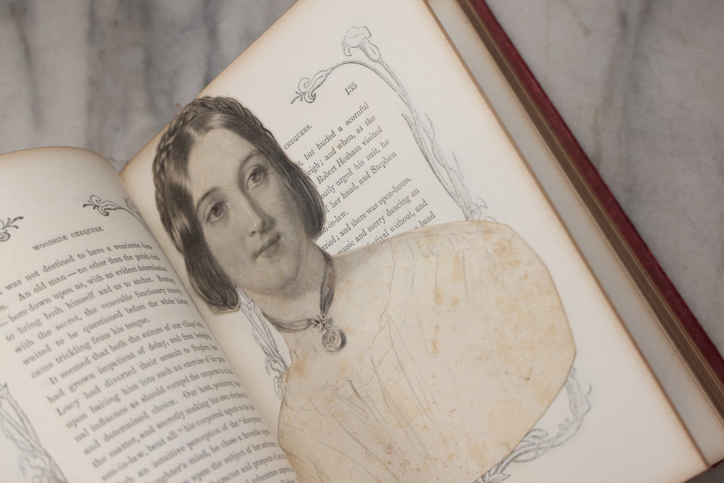 Lot 209 - "The Golden Gift; A Wreath Of Gems" Antique Poetry And Prose Book Compiled By Emily Percival, Illustrated With Engraved Plates Of Women And Lovers, Published By Phillips, Sampson, And Company, Boston, 1853, Note Missing Spine Cover