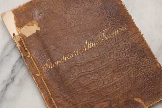 Lot 210 - "Grandma's Attic Treasures: A Story Of Old-Time Memories" Antique Illustrated Poetry Book By Mary D. Brine, E.P. Dutton & Company, 1884