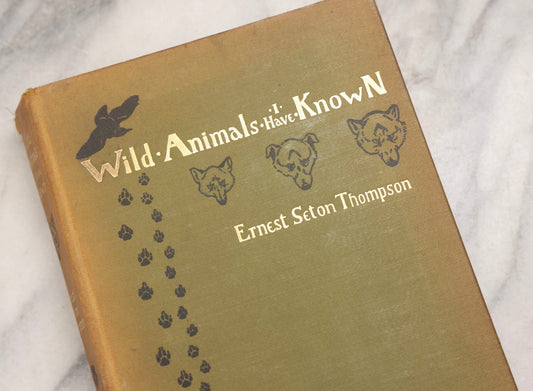 Lot 212 - "Wild Animals I Have Known" Antique Illustrated Book By Ernest Seton Thompson, Charles Scribner's Sons, New York, 1899