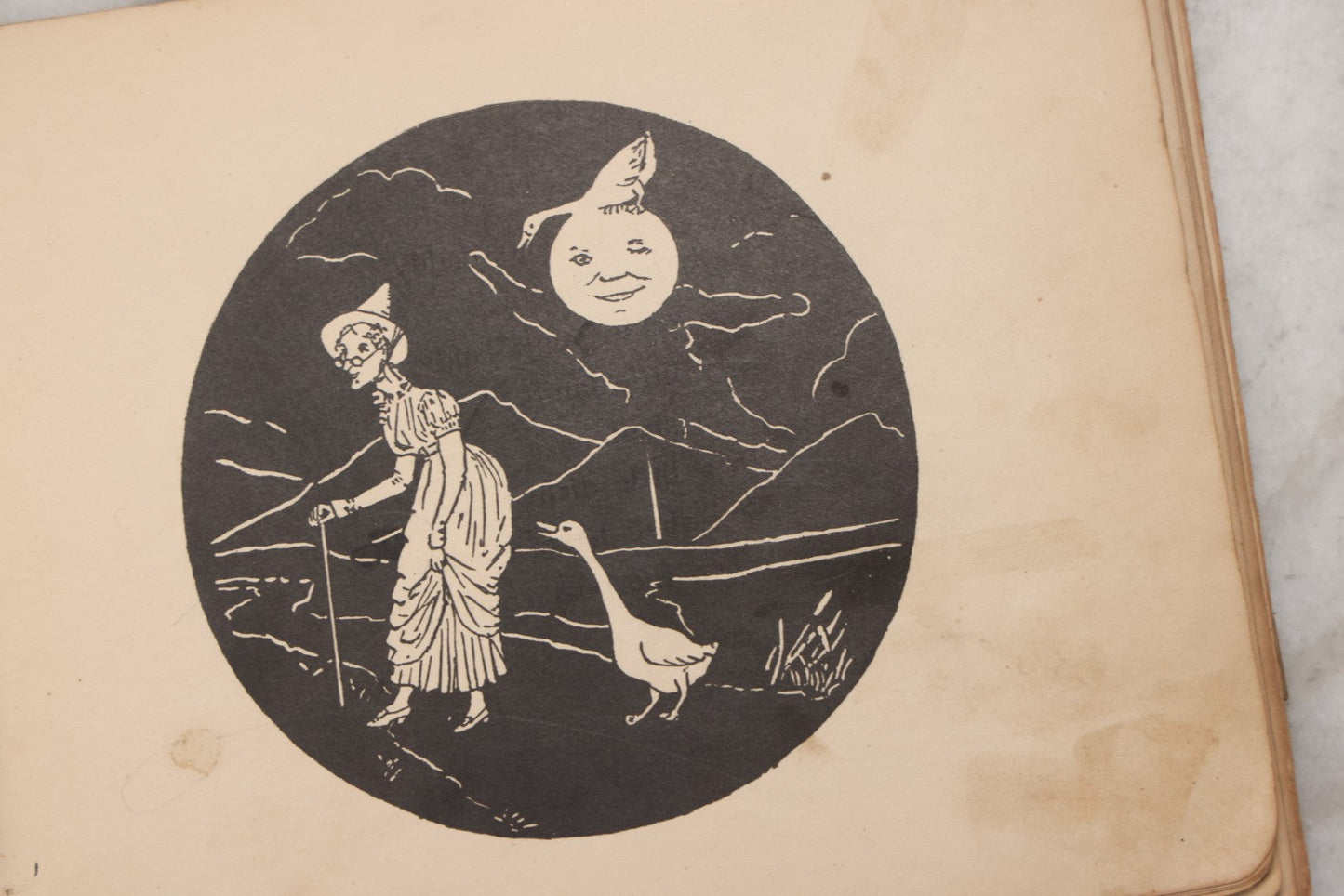 Lot 214 - "Nursery Rhymes And Melodies Of Mother Goose" Antique Illustrated Children's Book Of Verse With Silhouette Sketches By J. F. Goodridge, Published By Lee & Shepard, Boston, 1880