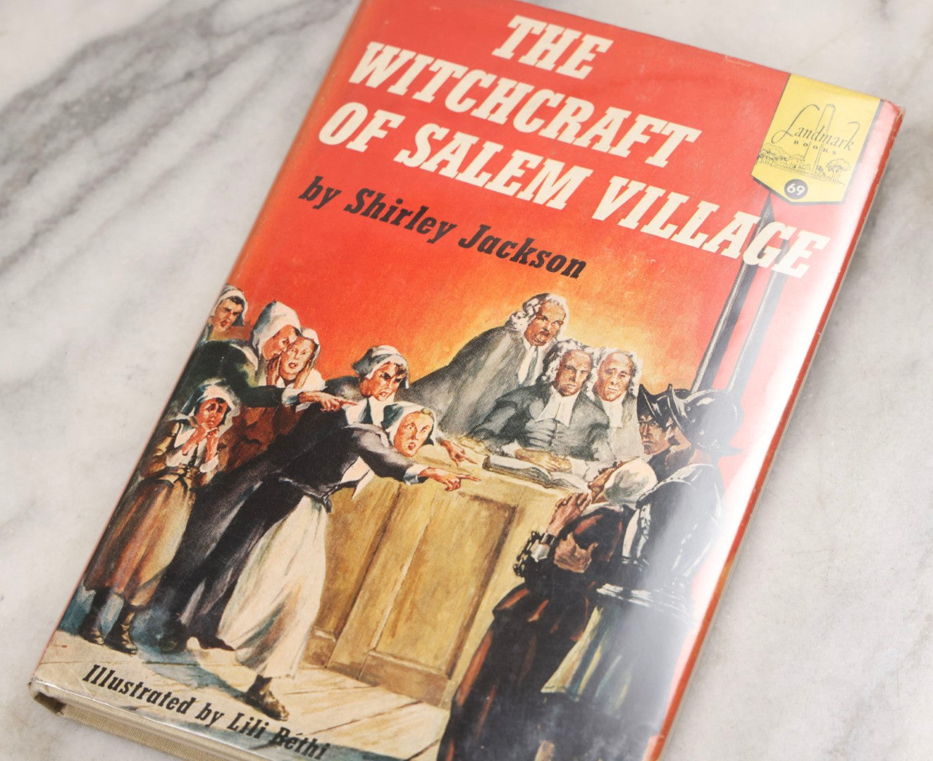Lot 226 - "The Witchcraft Of Salem Village" Vintage Young Adult History Book By Shirley Jackson, Illustrated By Lili Bethi, Random House, New York, 1956