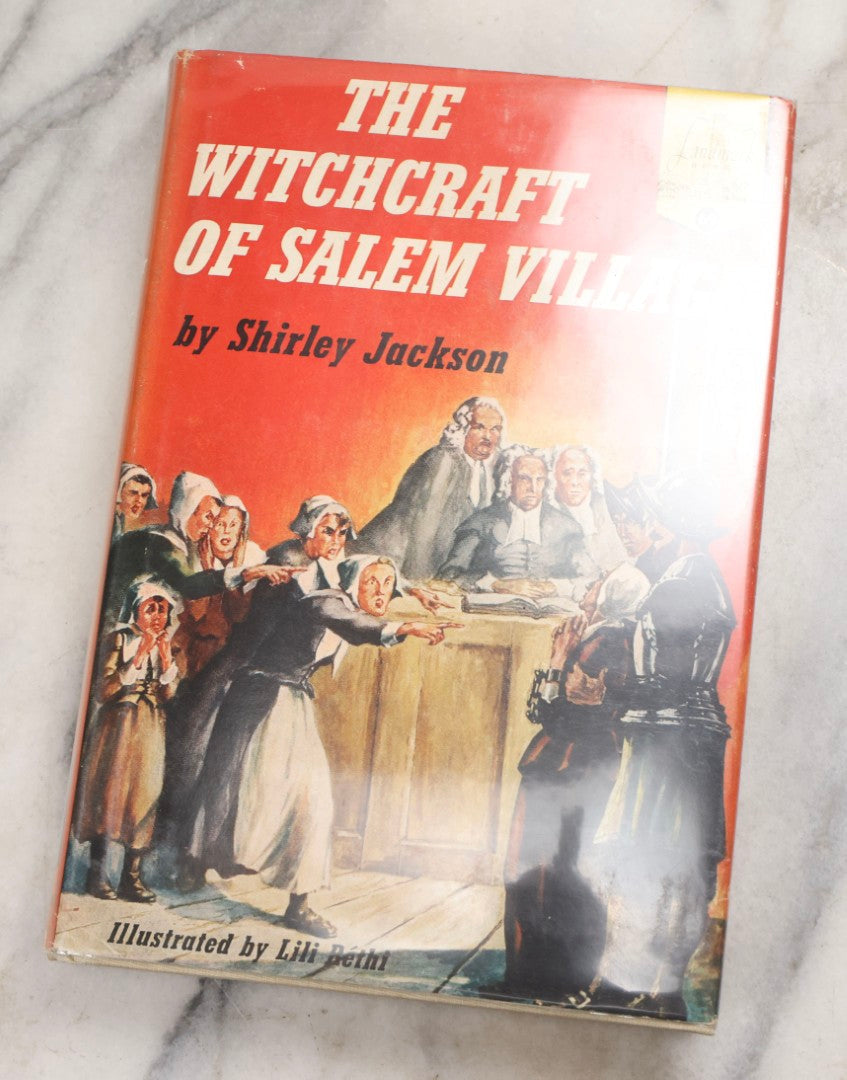 Lot 226 - "The Witchcraft Of Salem Village" Vintage Young Adult History Book By Shirley Jackson, Illustrated By Lili Bethi, Random House, New York, 1956
