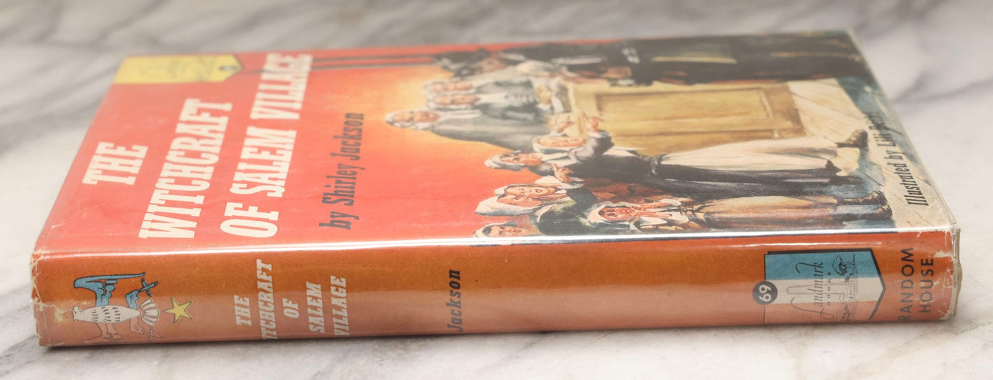 Lot 226 - "The Witchcraft Of Salem Village" Vintage Young Adult History Book By Shirley Jackson, Illustrated By Lili Bethi, Random House, New York, 1956