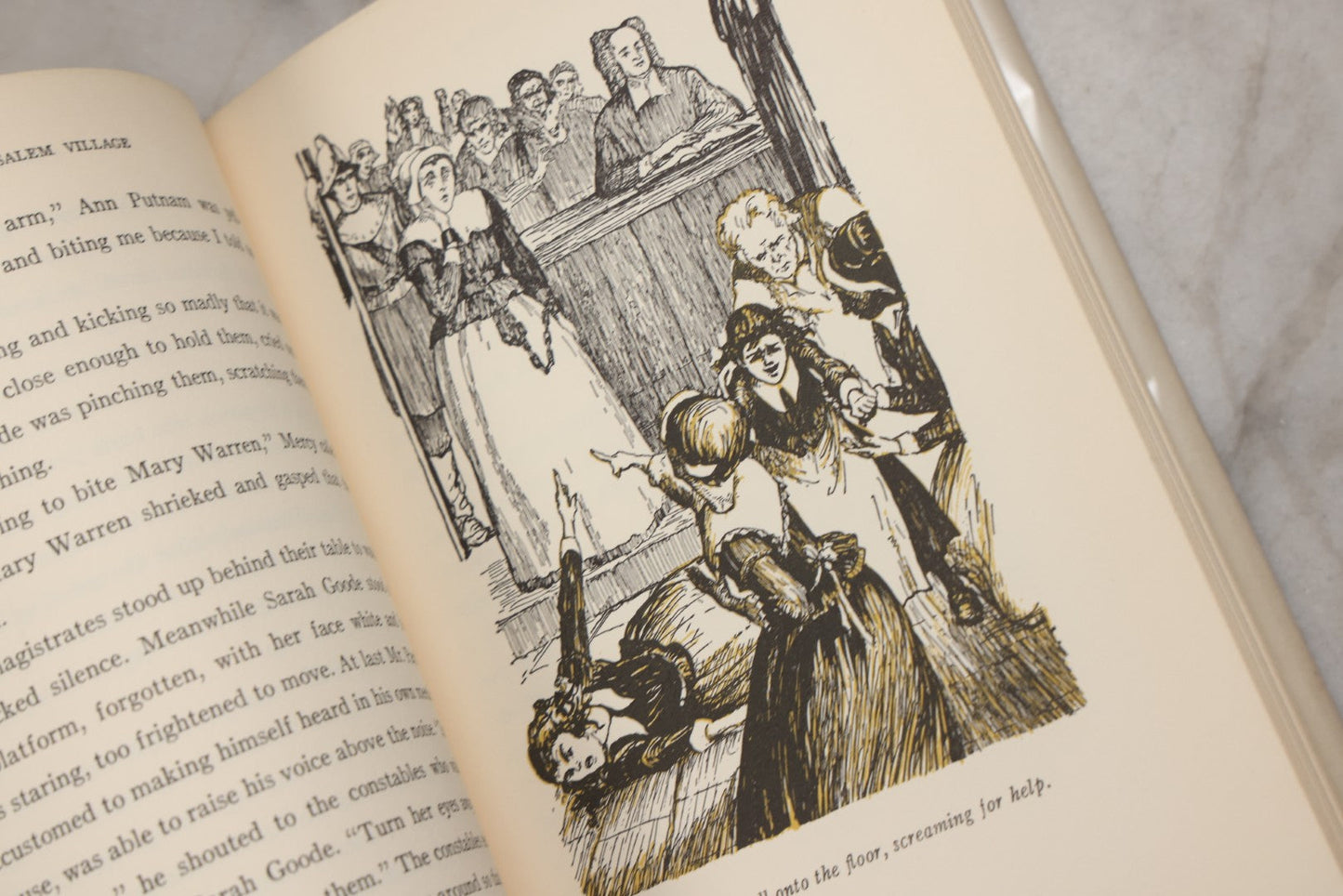 Lot 226 - "The Witchcraft Of Salem Village" Vintage Young Adult History Book By Shirley Jackson, Illustrated By Lili Bethi, Random House, New York, 1956