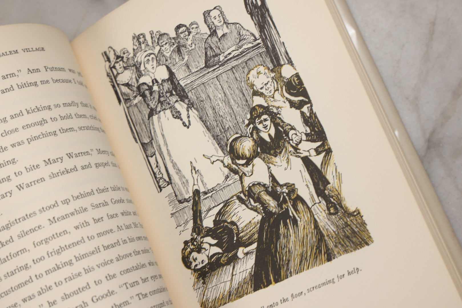 Lot 226 - "The Witchcraft Of Salem Village" Vintage Young Adult History Book By Shirley Jackson, Illustrated By Lili Bethi, Random House, New York, 1956