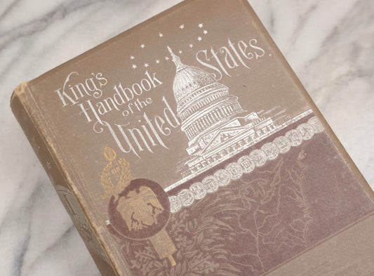 Lot 230 - "King's Handbook Of The United States" Antique Illustrated Guide Edited By Moses King, Text By M. F. Sweetser, Moses King Corporation, Buffalo, New York, 1891