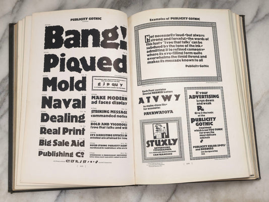 Lot 233 - "Catalog 25-A Type Faces" Vintage Printers Catalog By Barnhart Brothers & Spindler, Printers' Type, Borders, And Ornaments Reference Book