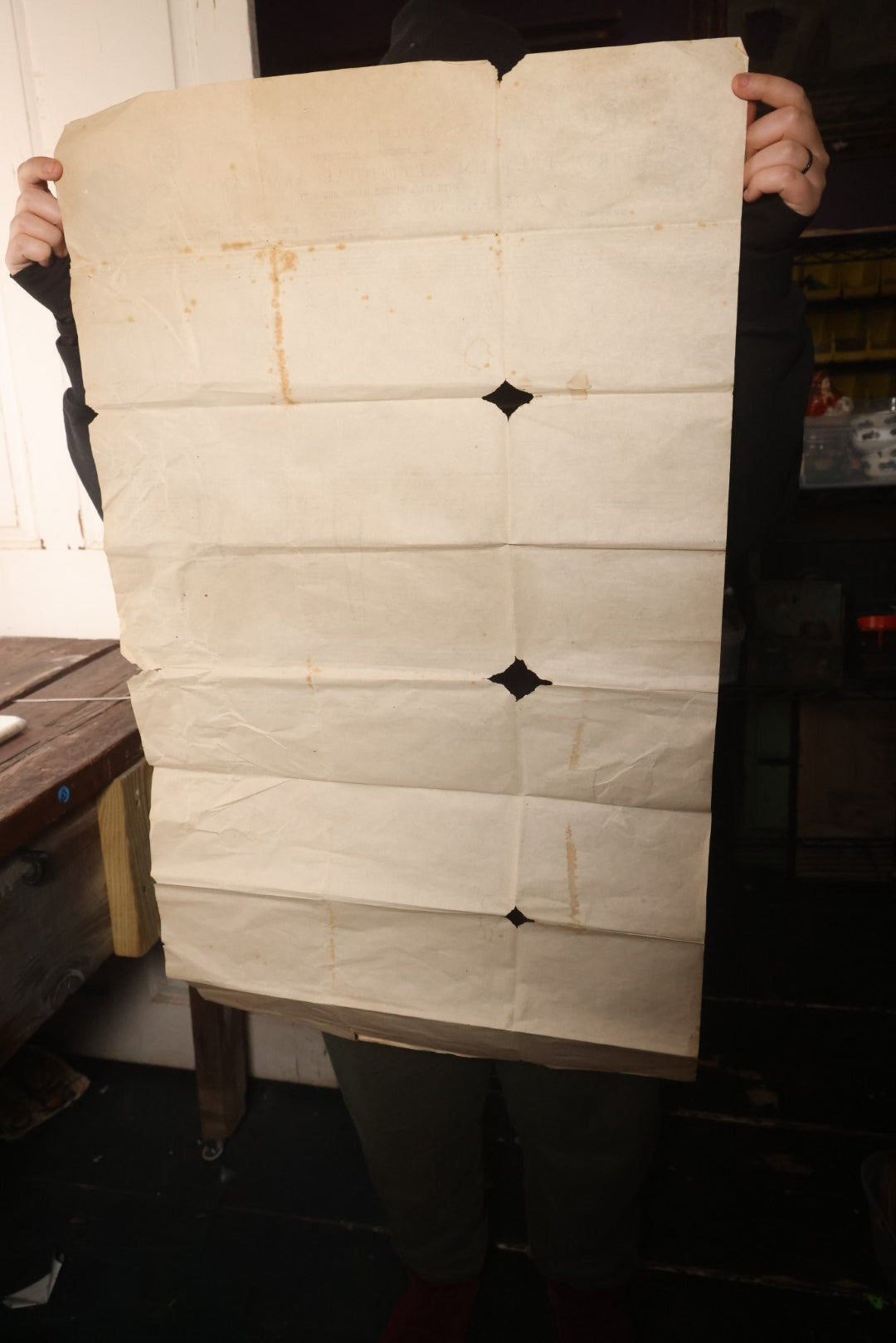 Lot 008 - Antique Medical Broadside Ordering Form And Instructions For "Mark's Patent First Premium Artificial Arms And Legs," Copyright A.A. Marks, 1885, New York City