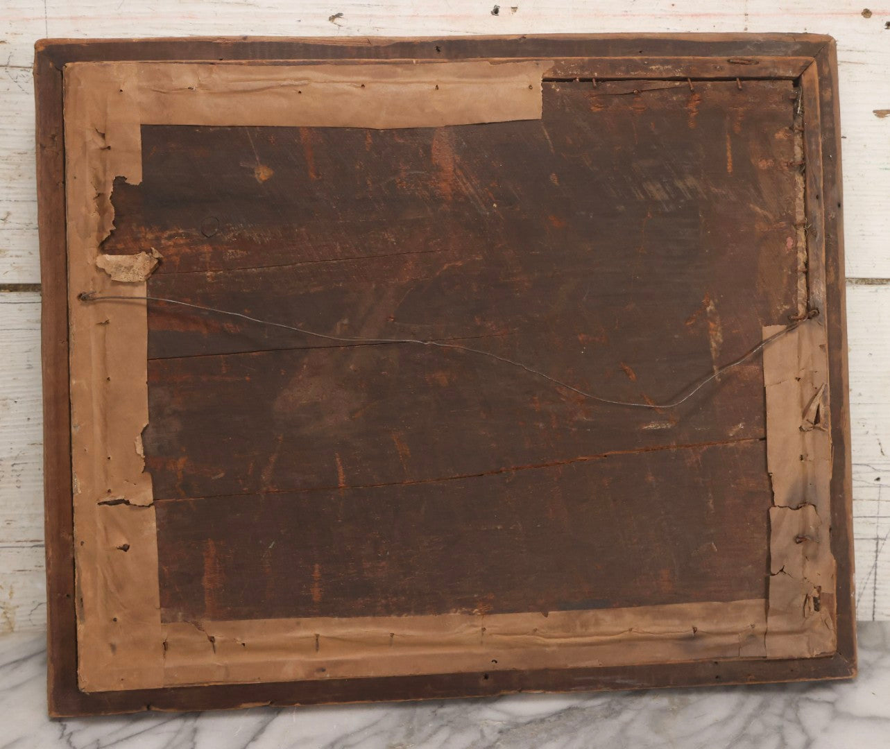 Lot 017 - Antique Polish Postmortem Photograph Assemblage "Zawczaś Drogi Mężu, Droga Mama" (“Too Soon, Dear Husband, Dear Mother”) Memorial, Dated December 1941, 17-3/4" x 14-5/8"